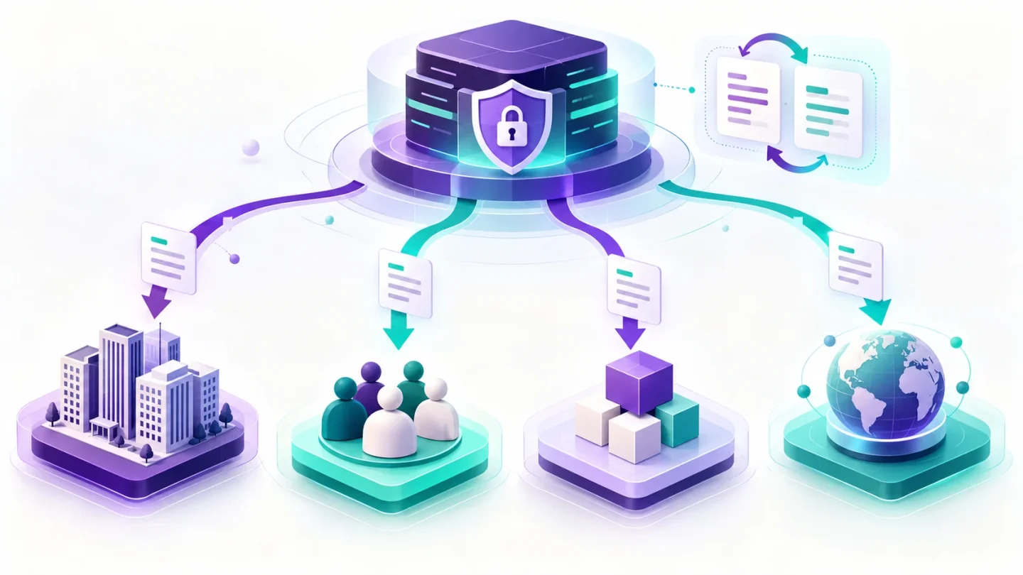 Una API distribuye políticas de modelos de Copilot entre empresa, equipos, aplicaciones y organizaciones conectadas.