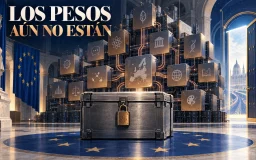 Una arquitectura modular europea se abre por API mientras un contenedor de pesos permanece sellado.